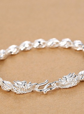 首饰手链young925个性霸气复古