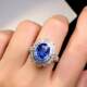Sri Lankan Cornflower Sapphire Ring Jewelry