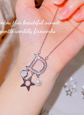 新款珍珠项链ins轻奢锁骨链女