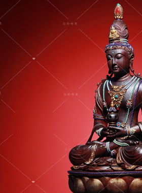 【壮的响亮】无量寿佛印度小叶紫檀收藏珍品清刀纯手工造像摆件