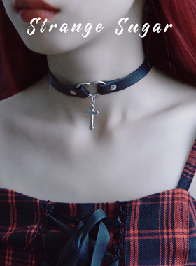 choker原创手工暗黑十字项圈