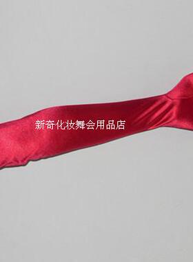 光面婚纱演出用品蕾丝红色蓝手套