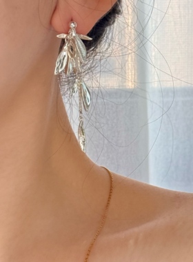 FEEI STUDIO新中式麦穗流苏小众设计感高级简约气质时髦耳环女