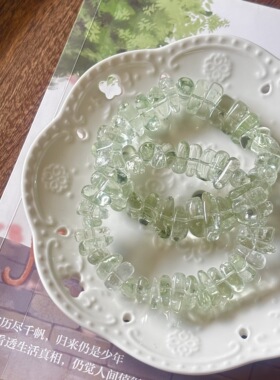 绿水晶随行手串 天然绿水晶随行手链