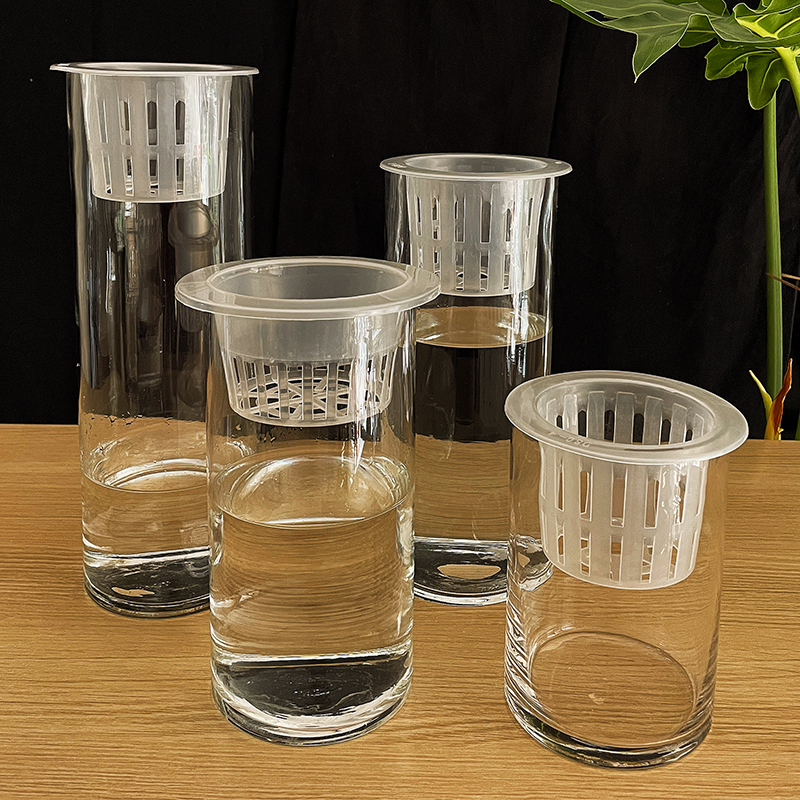 定植篮水培植物固根器皿玻璃瓶陶粒圆形无土栽培塑料加深大号小口,淘宝优惠券,粉丝福利购,淘宝优惠卷