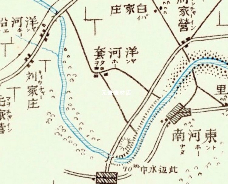 甲午战争时期日绘山海关及洋河口附近图1894年高清电子版老地图 - 图2