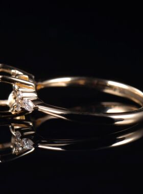 Fay Jewelry 个性定制钻石戒指空托（925银/10K/14K/18K/PT950）