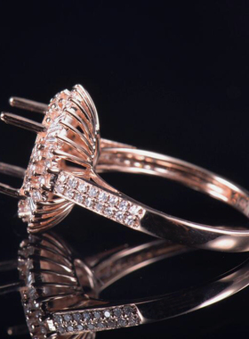 Fay Jewelry 个性定制钻石戒指空托（925银/10K/14K/18K/PT950）