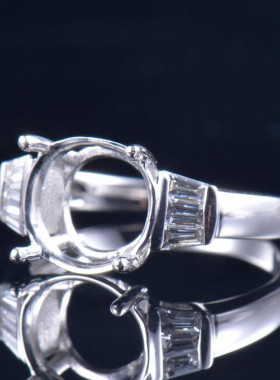 Fay Jewelry 个性定制钻石戒指空托（925银/10K/14K/18K/PT950）