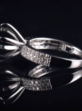 Fay Jewelry 个性定制钻石戒指空托（925银/10K/14K/18K/PT950）