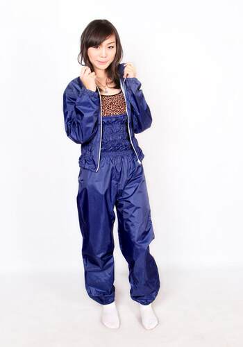 爆汗服运动暴汗裤高腰套装瑜伽出汗舞蹈跳操衣桑拿暴汗服女 - 图0