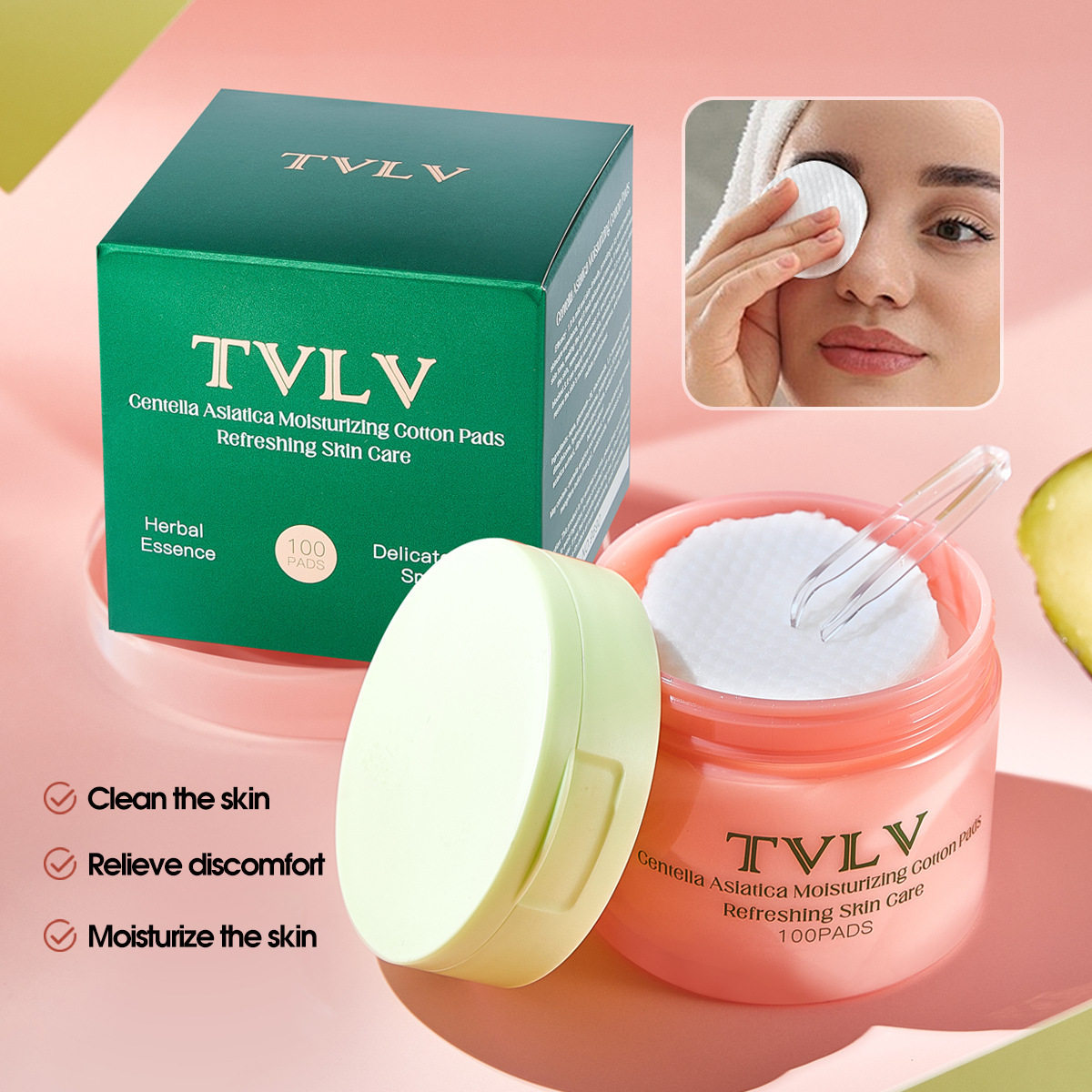 tvlv积雪草保湿化妆棉片护肤深层清洁提亮湿敷精华面膜跨境,淘宝优惠券,粉丝福利购,淘宝优惠卷