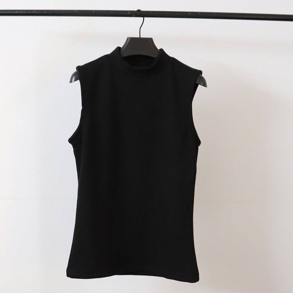 2025新品半高领无袖背心男加绒加厚修身坎肩纯色内搭打底保暖上衣,淘宝优惠券,粉丝福利购,淘宝优惠卷