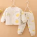 Quần áo trẻ sơ sinh phù hợp với quần áo cotton và cotton mùa thu và mùa đông cho bé sơ sinh quần lót trẻ sơ sinh 0-1 quần áo - Quần áo lót đồ bộ cho bé Quần áo lót