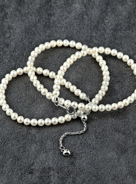 纯天然淡水珍珠锁骨链