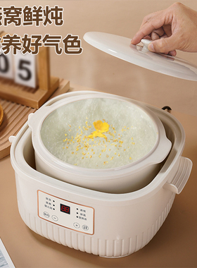 【送2米插座】大容量8L隔水炖盅