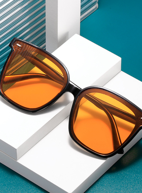 新款复古方框墨镜女网红款ins