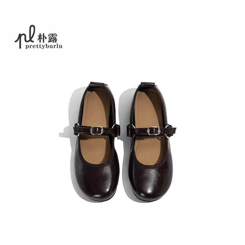 朴露手工真皮玛丽珍女鞋2026新款春季休闲风单鞋法式通勤平底女鞋,淘宝优惠券,粉丝福利购,淘宝优惠卷