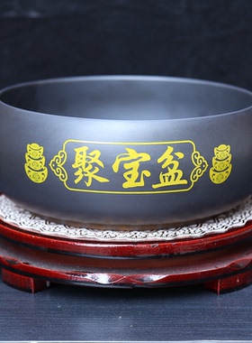 创意八方来财客厅玄关招财风水轮办公室生财桌面装饰品聚宝盆摆件