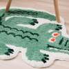 New cartoon tiger shape flocked floor mat, bathroom absorbent anti-slip mat, home bedroom bedside carpet floor mat