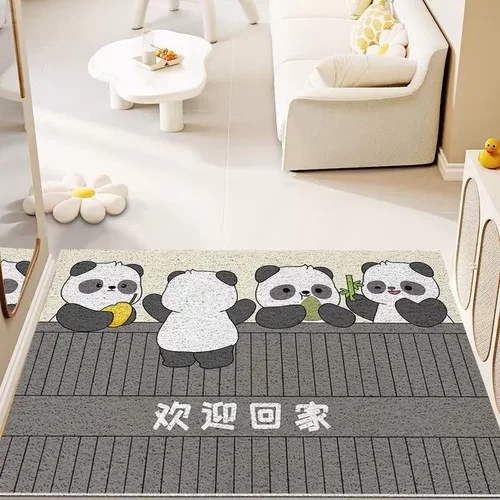 卡皮巴拉入户地垫耐脏进门丝圈地垫家用门口耐磨地毯可裁剪脚垫子 - 图2