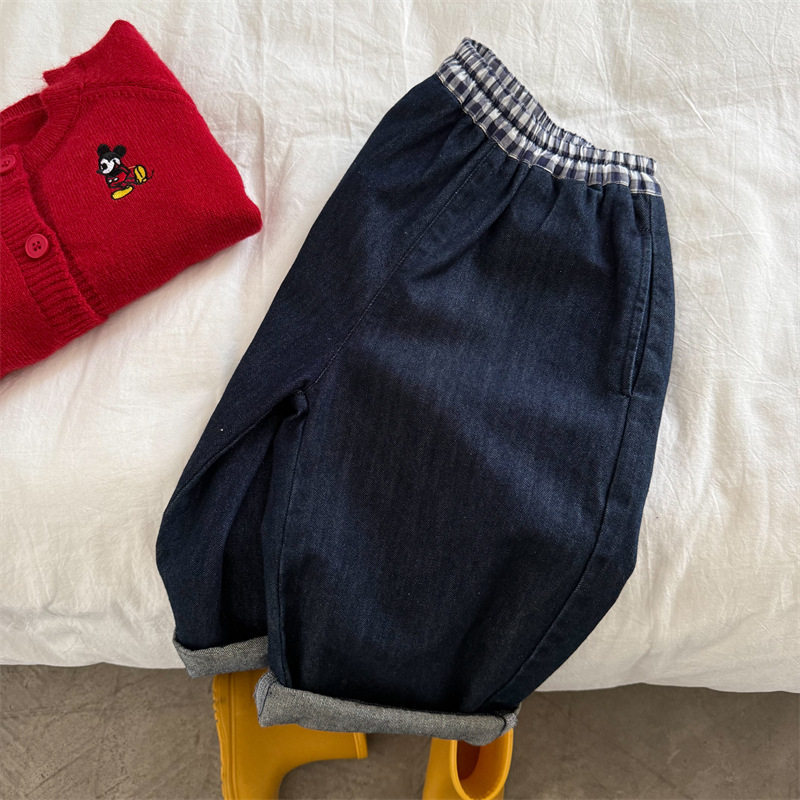 儿童25秋季新款套装女宝宝卡通针织开衫直筒牛仔裤两件套针织外套,淘宝优惠券,粉丝福利购,淘宝优惠卷