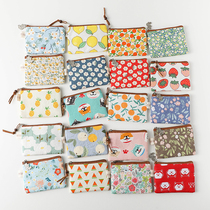 Square small pocket bag small freshener cotton fabric small crub fabric art card bag zero money bag girl girl coin bag