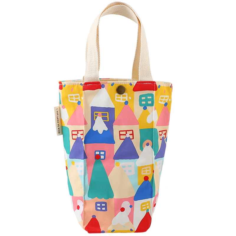 彩房子手拎水杯袋卡通韩版手腕包水壶焖烧杯保温杯奶瓶保护收纳袋,淘宝优惠券,粉丝福利购,淘宝优惠卷