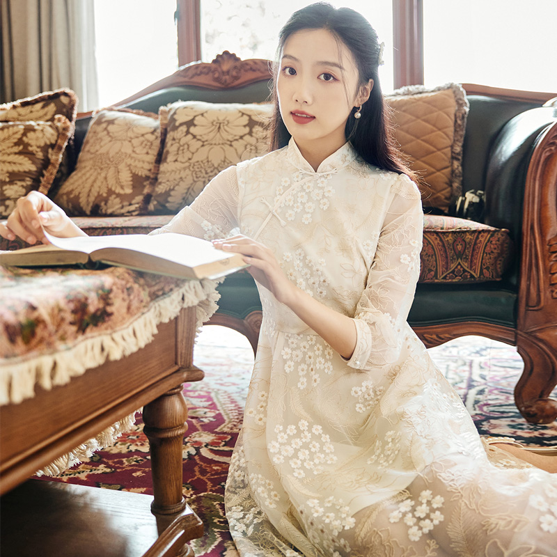 香影新中式旗袍改良年轻款连衣裙 香影旗袍