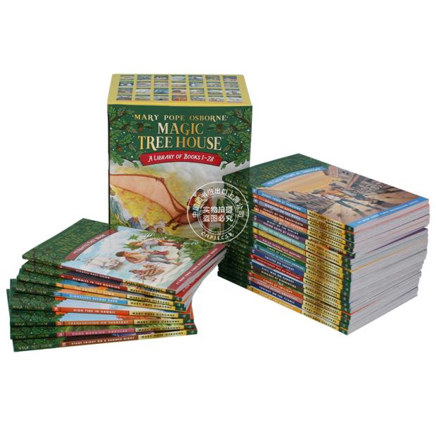 预售 神奇树屋英文原版第一季 1-28 套装 Magic Tree House 1-28 Boxset 新封面 带盒装 进口原版 分阶阅读巩固英语章节书 - 图1