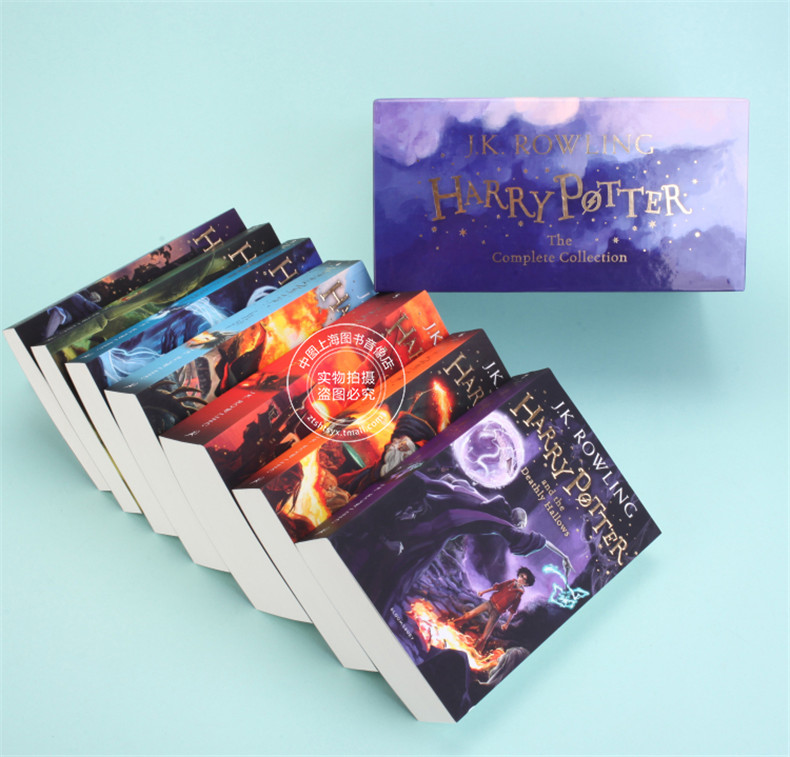 哈利波特套装 英文原版1-7全集 Harry Potter Box Set JK罗琳哈利波特系列小说套装 魔法石等 - 图1