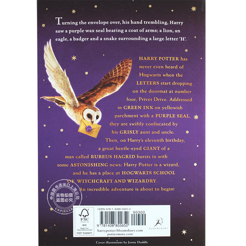 现货 哈利波特与魔法石 英文原版小说 哈利波特1 Harry Potter and the Philosopher Stone Sorcerer's Stone JK罗琳 - 图3