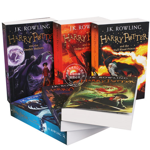 现货 哈利波特套装 英文原版1-7全集 Harry Potter Box Set 英国版 JK罗琳哈利波特系列小说套装 魔法石等 - 图2
