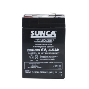 SUNCA新佳RB640BS应急灯原装充电电池6V4.5AH电子秤铅酸蓄电池