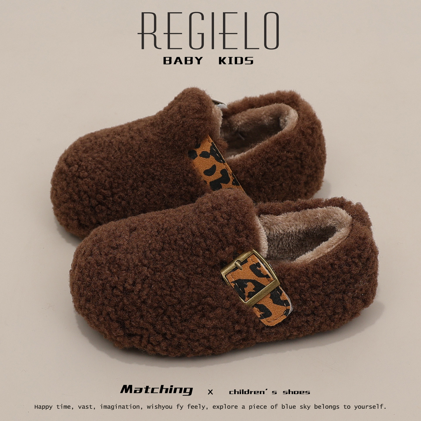 女童毛毛鞋外穿2025冬季新款儿童鞋子二棉加绒豆豆鞋冬鞋宝宝鞋潮,淘宝优惠券,粉丝福利购,淘宝优惠卷