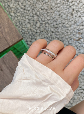 ins戒指冰糖小众设计款环绕闪闪