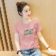 Shipping insurance summer breathable cotton ເສື້ອຍືດແຂນສັ້ນສໍາລັບແມ່ຍິງ