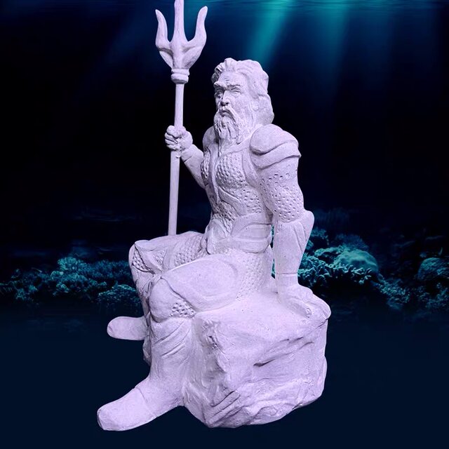 poseidon fish tank decorations