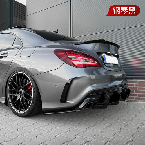 适用2016-2019奔驰cla45 c117 amg尾唇扰流板后刀锋后包围改装件 - 图1