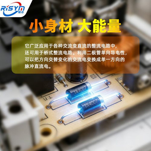 1N4007 10A10 1N5408 1N5819 4001 5822整流二极管级快恢复IN4007 - 图3