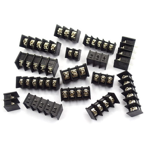 栅栏式接线端子DG/KF25C 45C 7.62-9.5MM中间脚2/3/4/5/6/12P端子 - 图0