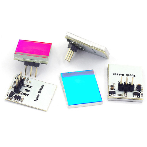 HTTM系列电容式 触摸开关 按键模块 2.7V-6V模块 红/蓝/黄/绿/彩 - 图0