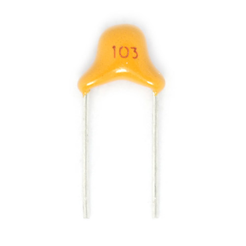 Risym独石电容器10NF 0.01uF ±10% 脚距5.08MM 103K/50V (50只) - 图0