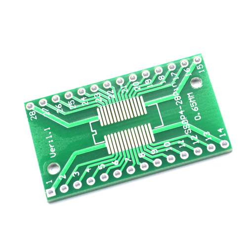 Risym SOP28/SSOP28/TSSOP28贴片转直插 DIP28/DIP16转接板 5个 - 图0