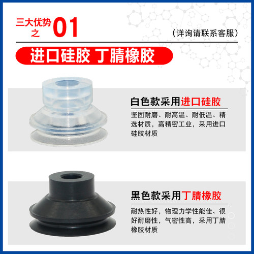 AFS机械手真空吸盘ZP3-04/06/08/10/13/16BN/BGS/GN工业气动配件 - 图1