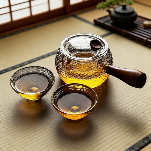 耐热玻璃过滤侧把电陶炉茶炉煮泡茶壶锤纹耐高温单壶茶具套装家用 - 图0
