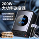 ຕົວແປງໄຟໃນລົດ 12V24V ຫາ 220V socket ສາກໄວ