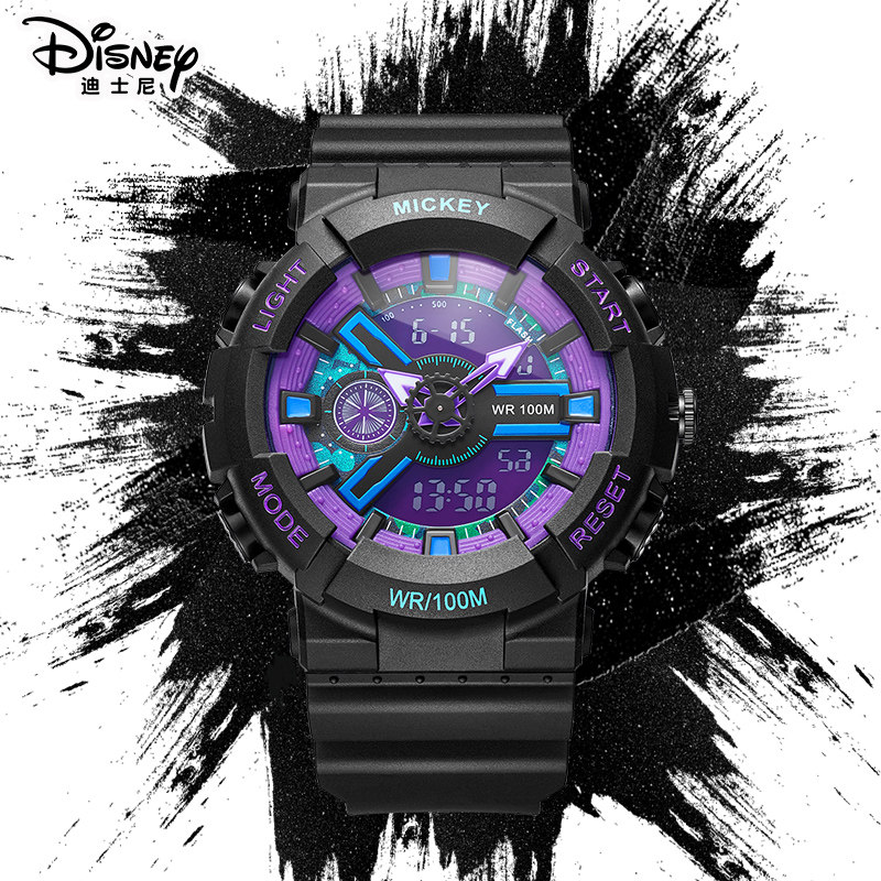 迪士尼手表男款学生潮流运动 忆美时手表国产腕表