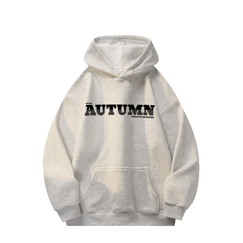 NineteenAutumn男款卫衣美式重磅基础款百搭宽松上衣连帽套头潮牌 - 图3