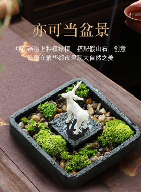 创意石制烟灰缸家用办公室大号